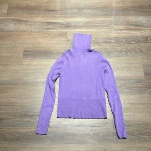Lavender turtleneck